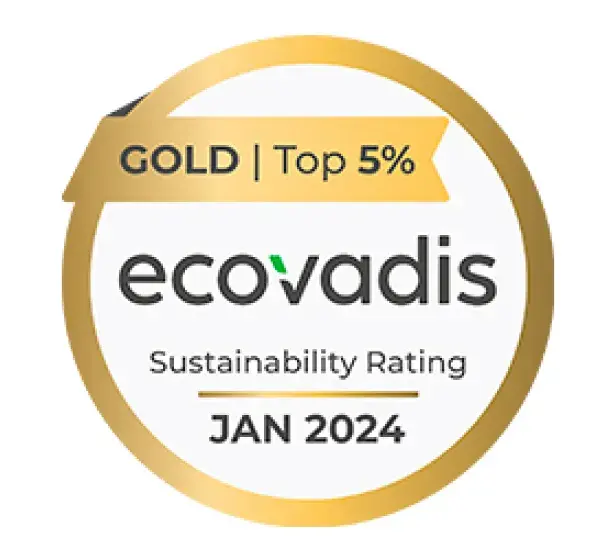 Menzolit plant in Granollers has been awarded Gold status on the Ecovadis Corporate Social Responsibility rating 2024_2x